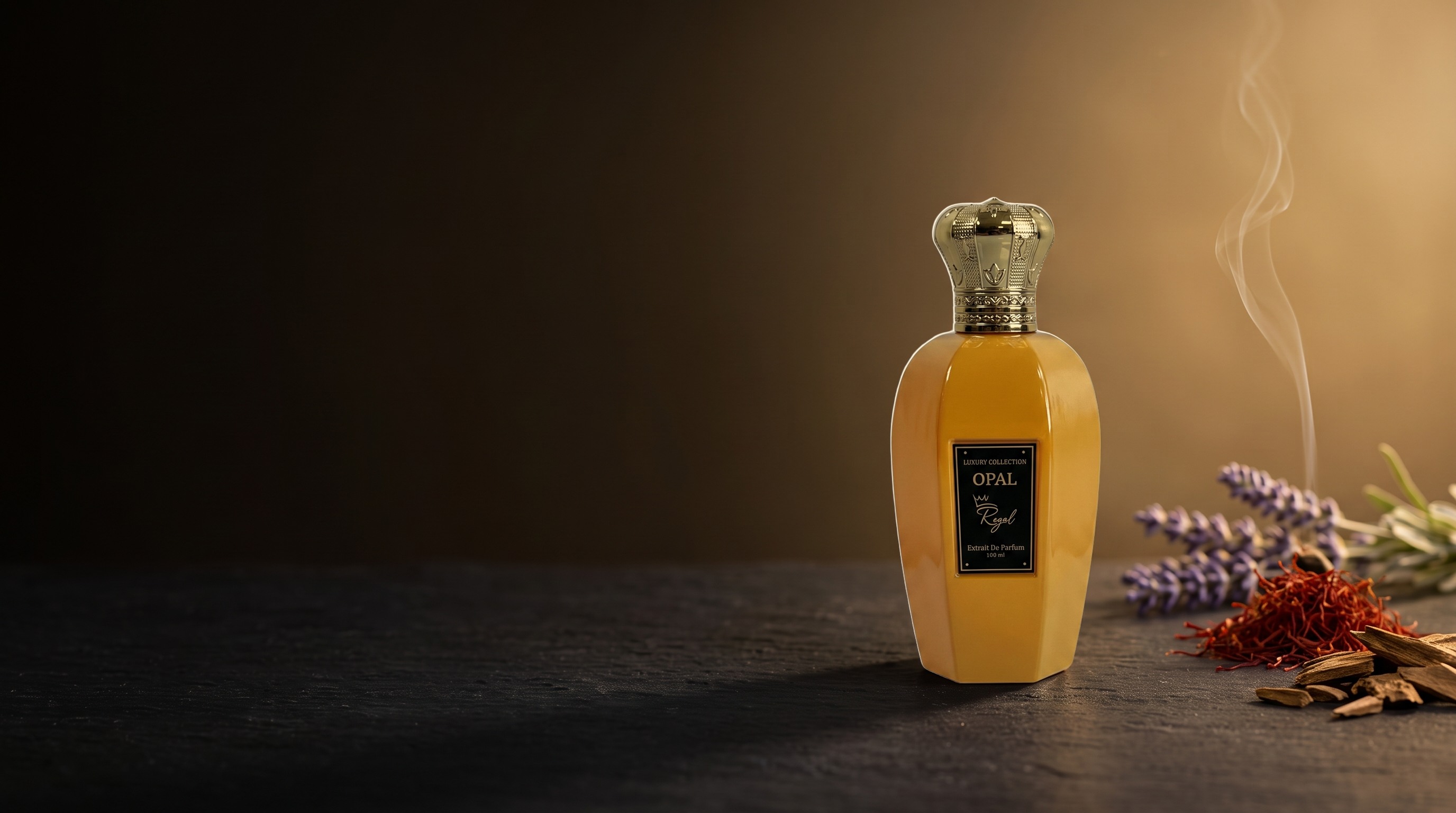 Opal: Saffron, Lavender and a Thread of Smoke